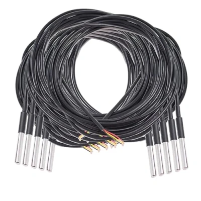 Image of AZDelivery 10PCS DS18B20 3M Cable Digital Temperature Thermal Waterproof Probe Sensor 55C to +125C compatible with Arduino and Raspberry Pi including E Book!