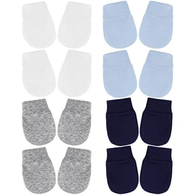 Image of DRESHOW Newborn Baby Mittens Infant Gloves No Scratch Cotton for 0 6 Months
