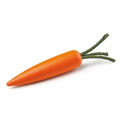 Image of Wooden Play Food Pretend Grocery Shop Carrot (single) by Erzi