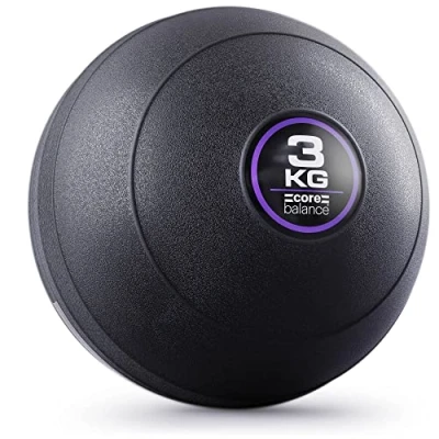 Image of Core Balance Slam Ball No Bounce Medicine Exercise Heavy Duty PVC for Strength Training (3kg)