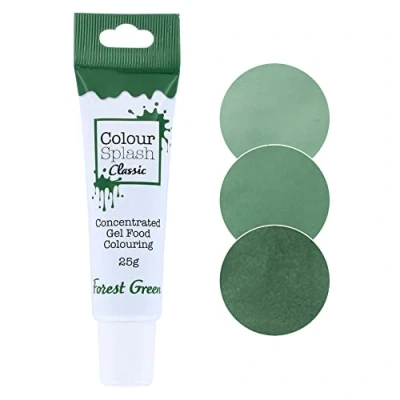 Image of Colour Splash Food Colouring Gel Forest Green Highly Concentrated Gels, Easy To Use Squeezy Tubes, Edible Ingredients, Transform Plain Cakes Into Bright, Eye Catching Creations 25g