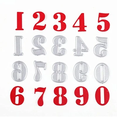 Image of U horizon Numbers DIY Cutting Dies Metal Embossing Stencil For Album Scrapbooking Paper Card Art Craft
