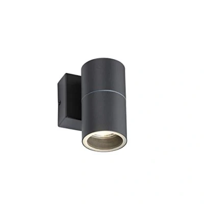 Image of KnightsBridge 230V IP54 GU10 Fixed Single Wall Light Anthracite