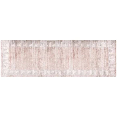 Image of vidaXL Rug Washable 80x300 cm Beige Anti Slip