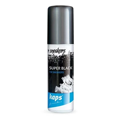 Image of Kaps Black Colour Restore for Sneakers and Casual Shoes, Leather Textile, 75.00ml, (Black)