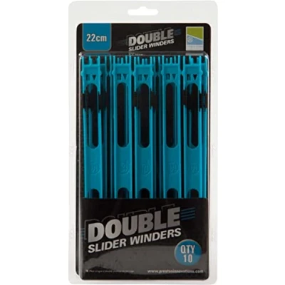 Image of Preston Innovations DOUBLE SLIDER WINDERS 22cm BLUE PDSW/22