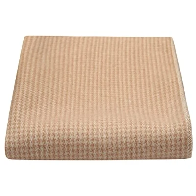 Image of King &amp; Priory Golden Brown Micro Dogtooth Pocket Square, Handkerchief