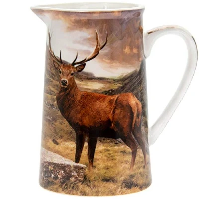 Image of The Leonardo Collection LP93948A Stag Jug, Ceramic, 300 milliliters
