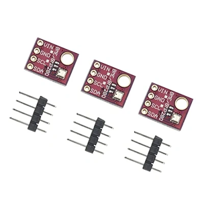 Image of Peowuieu 3PCS BME280 5V Digital Sensor Temperature Humidity Barometric Pressure Module I2C SPI