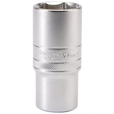 Image of Draper 6 Point Metric Deep Socket, 1/2&quot; Sq. Dr., 27mm