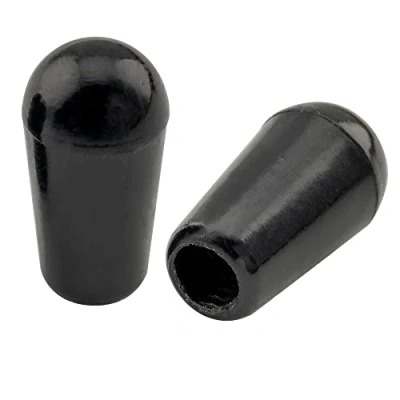 Image of Musiclily Pro Metric 3.5mm LP Guitar 3 Way Toggle Switch Tips Caps Knobs for Epiphone Les Paul Style Electric Guitar, Black (Set of 2)