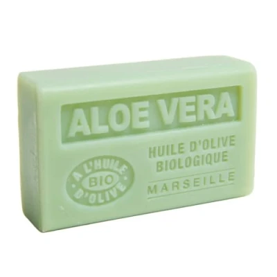 Image of Label Provence Nature Savon de Marseille French Soap Made With Pure Organic Olive Oil and Shea Butter Aloe Vera Fragrance 125 Gram Bar