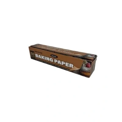 Image of Baking Parchment Paper Roll with Cutter, Non Stick Unbleached, 30 cm (30 x 50m)