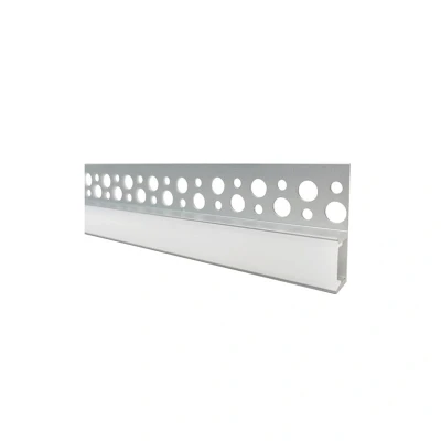 Image of Recessed Frosted Diffuser Profile Aluminium Rail 1 Metre Integral LED
