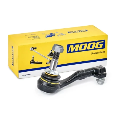 Image of 32106765089, 32106767781 Track rod end MOOG BM ES 3728 M14X1.5 outer, Left, Front Axle BMW: 1 Coupe, 3 Saloon, Coupe