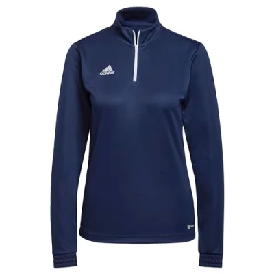 Image of adidas Performance Entrada 22 Training TOP Sweatshirt, Women&#039;s, Size: Large, Blauweiss