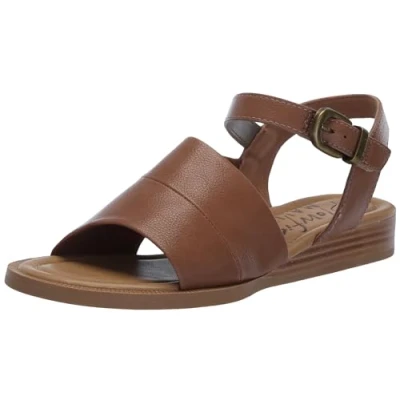 Image of Blowfish Malibu Women&#039;s Ardice Ankle Strap Sandals, Tan, 6.5 UK