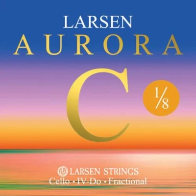 Image of Larsen Aurora Cello Strings Medium C 1/8