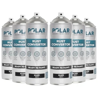 Image of Polar Specialist Coatings Rust &amp; Corrosion Convertor (Black, 500ml (Pack of 6))