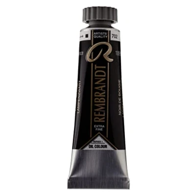 Image of Rembrandt Oil Colour Tube 15 ml Lamp Black 702