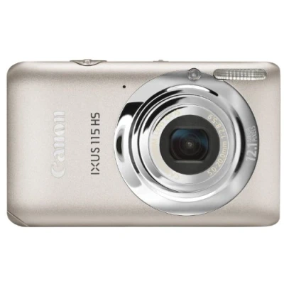 Image of Canon IXUS 115 HS Digital Camera Silver (12.1MP, 4x Optical Zoom) 3.0 inch LCD (Renewed)