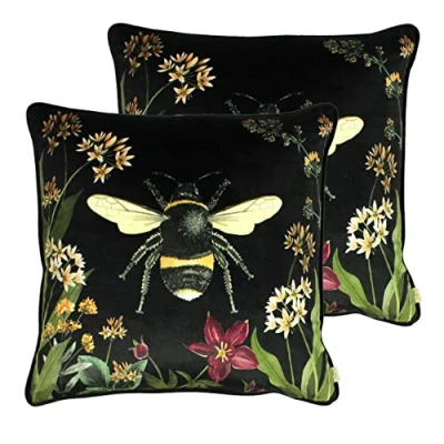 Image of Evans Lichfield Midnight Garden Cushions (Twin Pack) Multicolour One Size