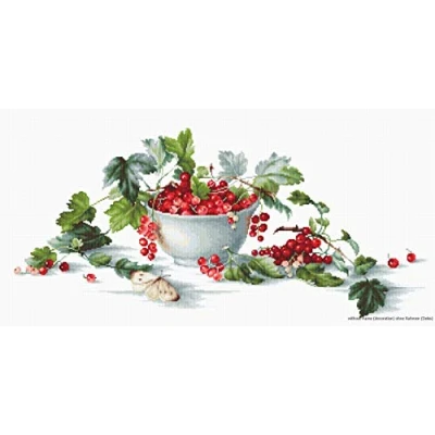Image of Lucas S Currants Counted Cross Stitch Kit, Pack of 1, Red