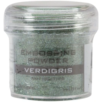 Image of Ranger Verdigris Embossing Powder, Acrylic, Multicolour, 4.44x4.44x4.44 cm