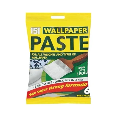 Image of 151 Reliable, All Purpose Wall Paper Paste, Hangs Up To 5 Rolls