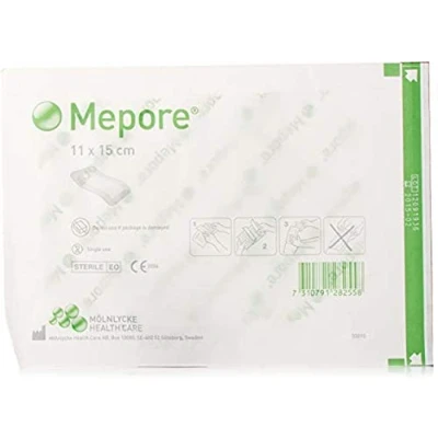 Image of Mepore Sterile Absorbent Dressings 11 x 15cm x10 Wounds Cuts Tattoos 671600