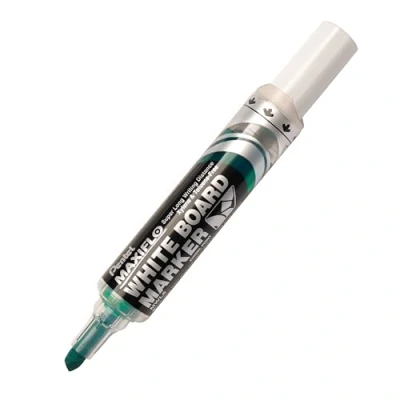 Image of Pentel Maxiflo Green Label Whiteboard Marker Chisel Tip Broad