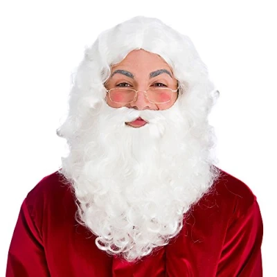Image of Wicked Costumes Mens Deluxe Christmas Santa Beard