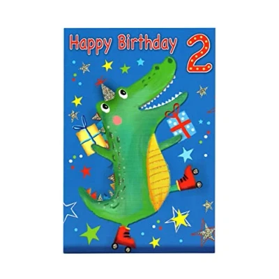 Image of Birthday Card for Two (2) Year Old Boy Free 1st Class Post (UK)