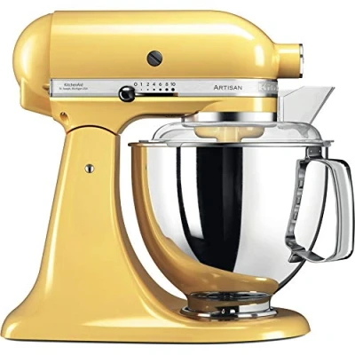 Image of KitchenAid Mixer Artisan Tilt Head 4.8 Liter Pastel Yellow 5KSM175PSEMY