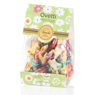Image of Venchi Chocolate Eggs, Assorted Flavours with &quot;Piedmont Hazelnut&quot;, Pistachios and Almonds, Gluten Free, 150 gr, Easter Collection, Gift Idea