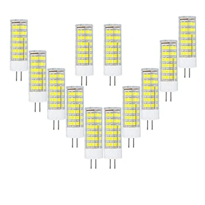 Image of ZHIYUE 12 Pack G4 7W Led Bulb Equivalent Halogen Bulbs 70W 700LM Energy Saving Light Socket Lamp AC 220 240V Non Dimmable Cool White 6000K Capsule