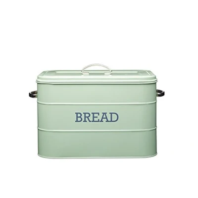 Image of Living Nostalgia English Sage Green Bread Bin