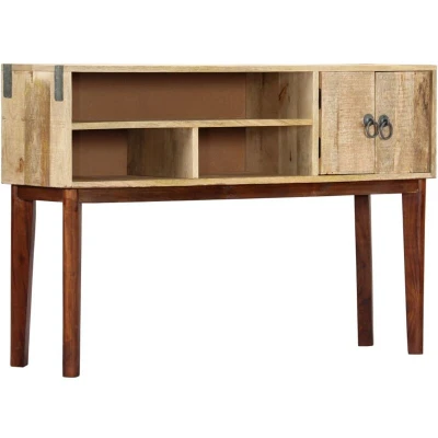 Image of vidaXL Console Table 115x30x76 cm Solid Rough Mango Wood