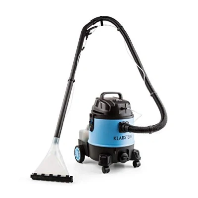 Image of Klarstein Cleanroom 2G Wet/Dry Vacuum Cleaner Carpet Shampoo Cleaning (Stable 20 Litre Tank 1250 Watt Suction Power, Automatic Shut Off, Many Accessories) Light Grey