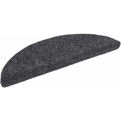 Image of vidaXL Stair Mats Self adhesive 30 pcs Dark Grey 56x17x3 cm