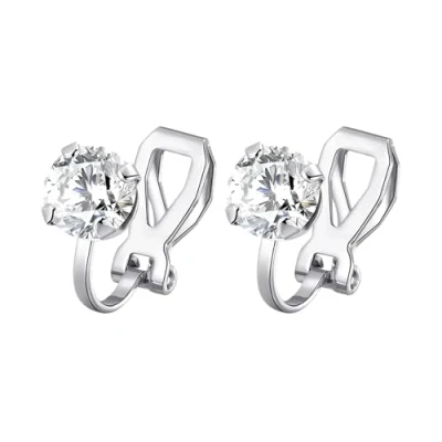 Image of Philip Jones Crystal Clip On Earrings Created with Zircondia® Crystals