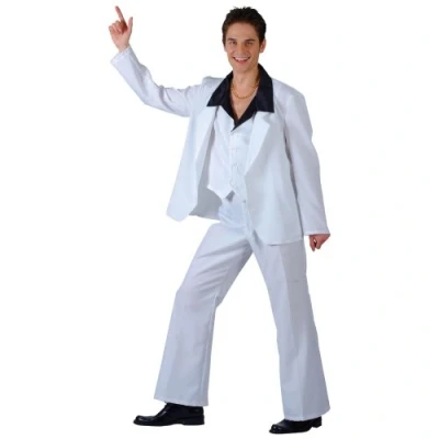 Image of Mens 70&#039;s Disco Fever Fancy Dress Costume Medium
