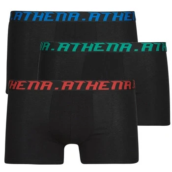 Image of Athena MY PETITS PRIX Pack de 4 men&#039;s Boxer shorts in Black