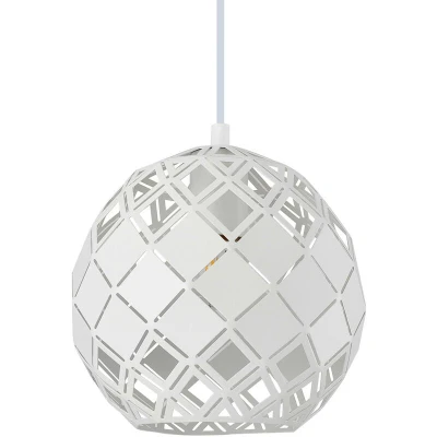 Image of Paulela Modern 1 Light Dome Pendant Ceiling Light, E27 Italux