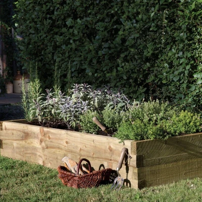 Image of Forest Caledonian Rectangular Raised Bed 6&#039;x3&#039; (1.8x0.9m)