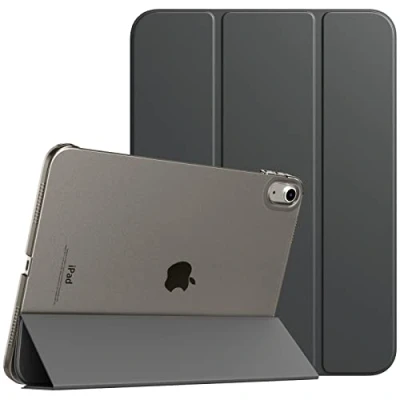 Image of TiMOVO Case for iPad 10th Generation 2022, Slim Stand Cover 10.9 inch, Auto Wake/Sleep Smart Folio with Hard PC Translucent Back Shell Fit 10 Protective Case, Deep Purple
