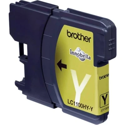 Image of Brother LC1100HYY High Yield yellow original ink cartridge for DCP 6690CW, MFC 5890CN, 5895CW, 6490CW, 6890CDW, Justio 5890CN