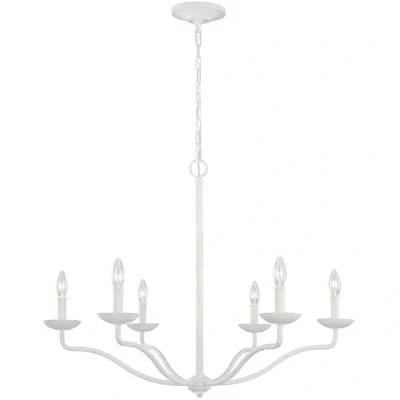 Image of Feiss Annie Multi Arm Chandelier Plaster White