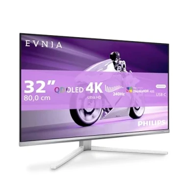 Image of PHILIPS Evnia 8000 32M2N8900/00 computer monitor 80 cm (32&quot;) 3440 x 1440 pixels Wide Quad HD OLED White