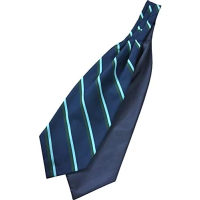 Image of Great British Tie Club Royal Corps of Signals Regimental Woven Striped Ascot Cravat